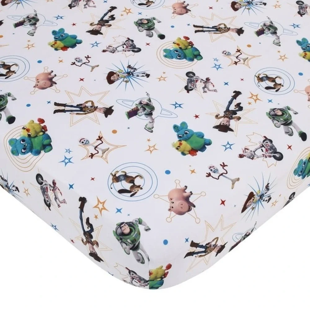 Disney Toy Story Toddler‎ Sheet Set Toddler Blue Polyester Woody Buzz NEW